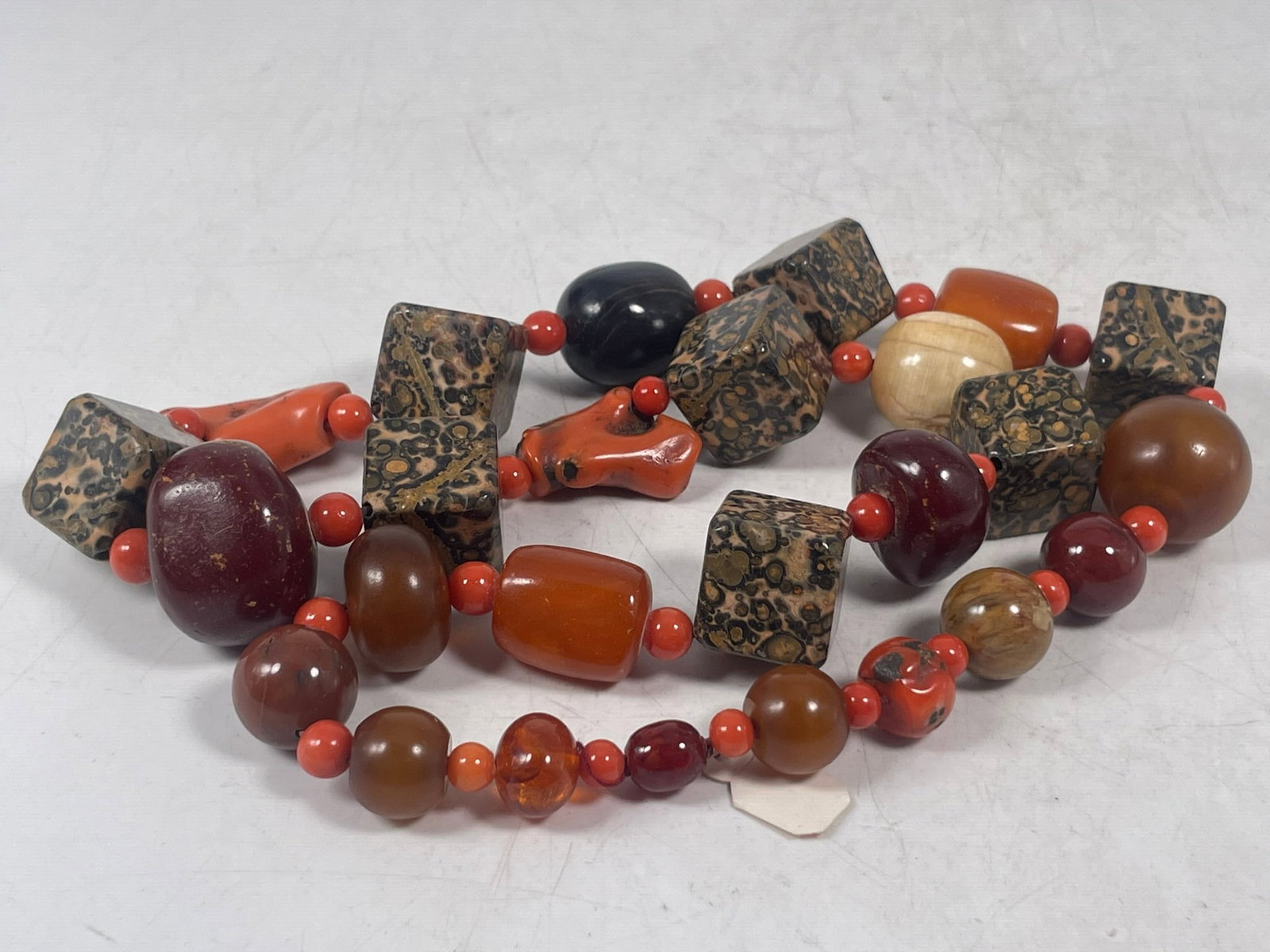 A Large Multi-Gemstone Statement Necklace - 7