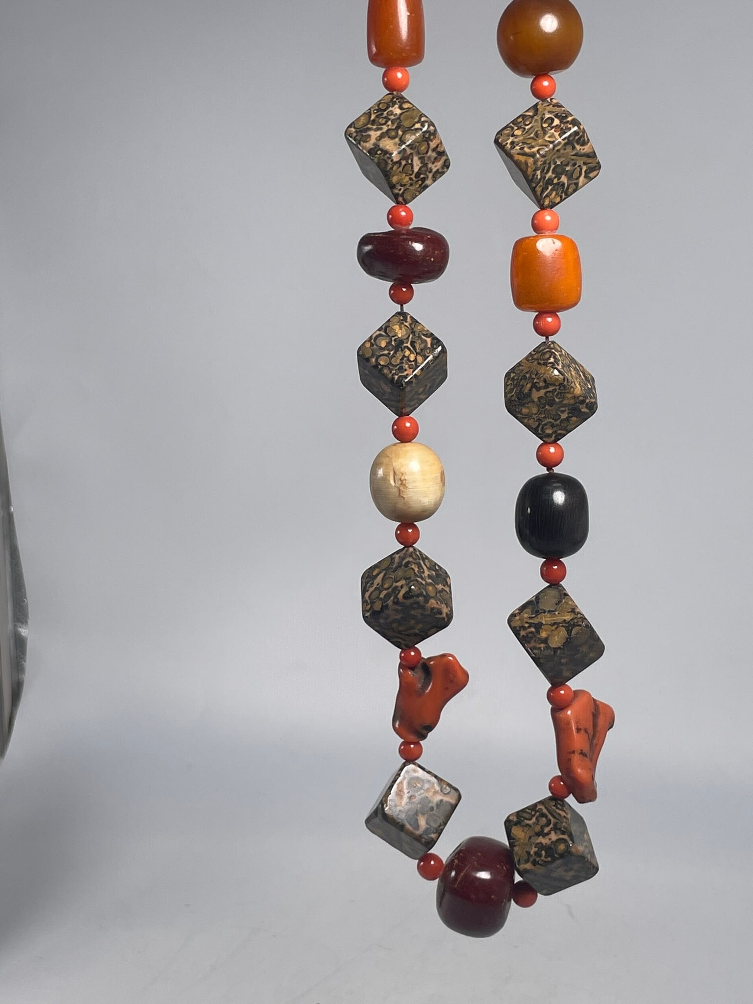A Large Multi-Gemstone Statement Necklace - 8