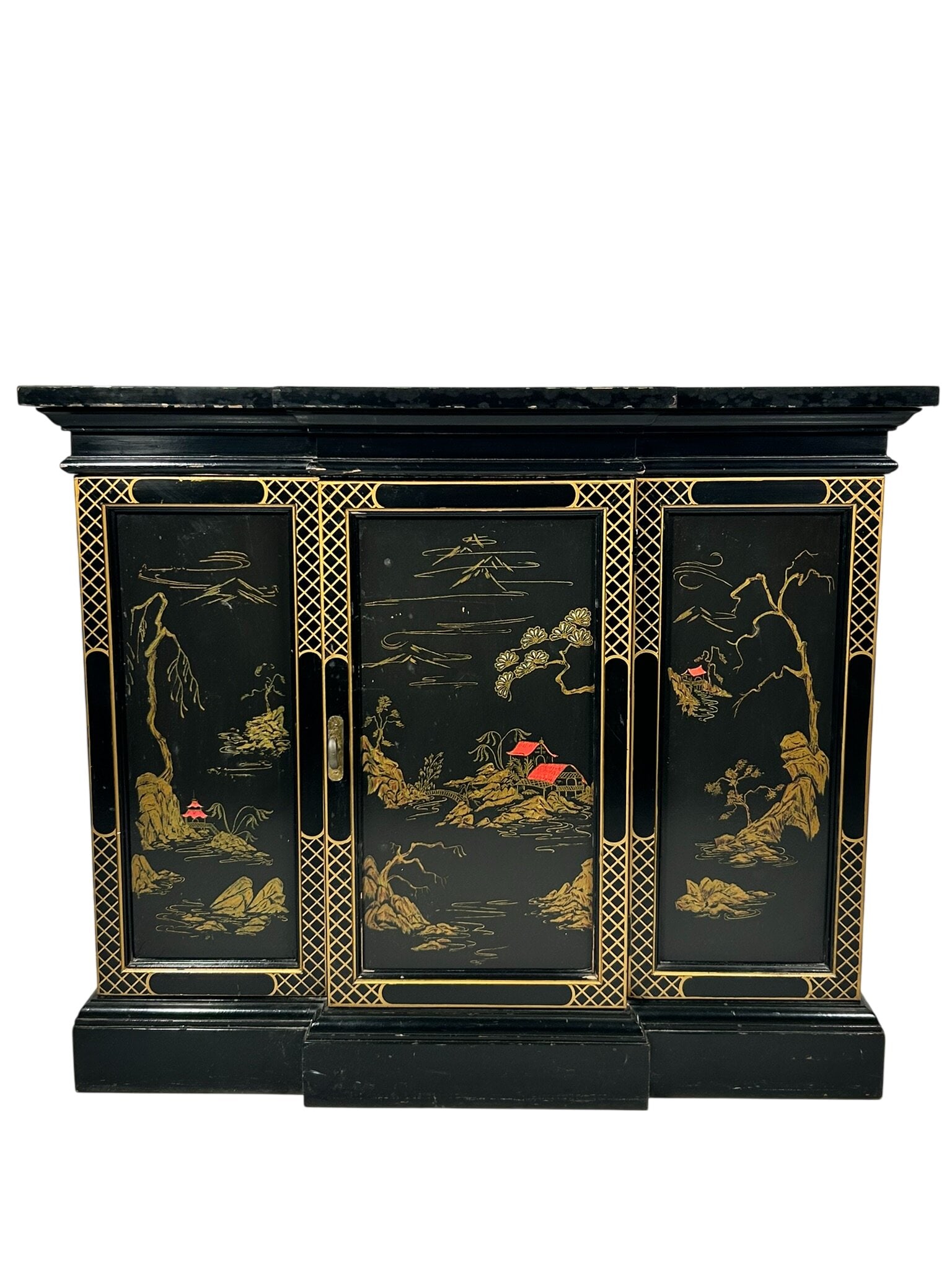 A Chinoiserie Black Lacquer Cabinet (1 of 10)