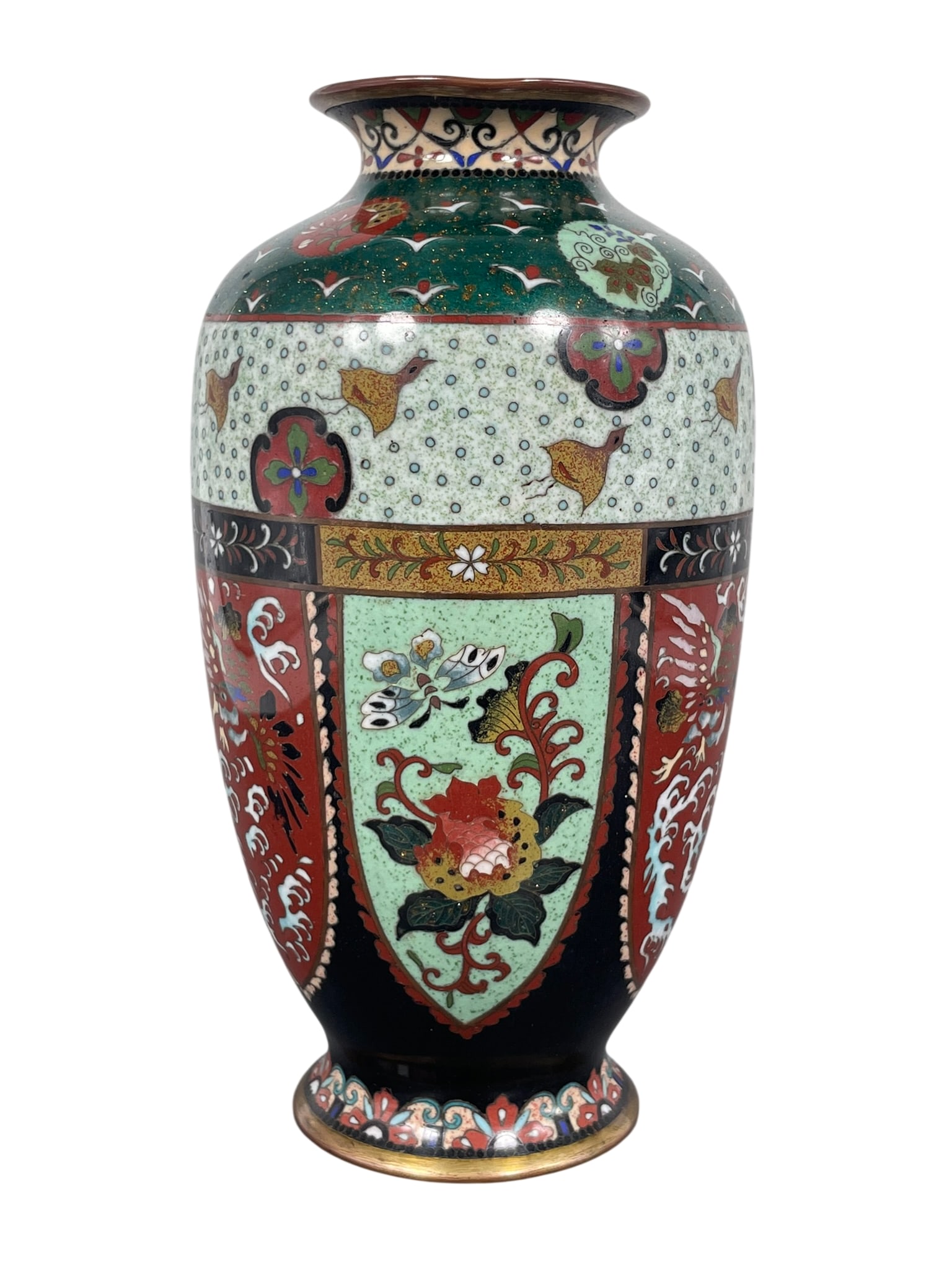 A Japanese Cloisonne Enamel Vase (1 of 7)