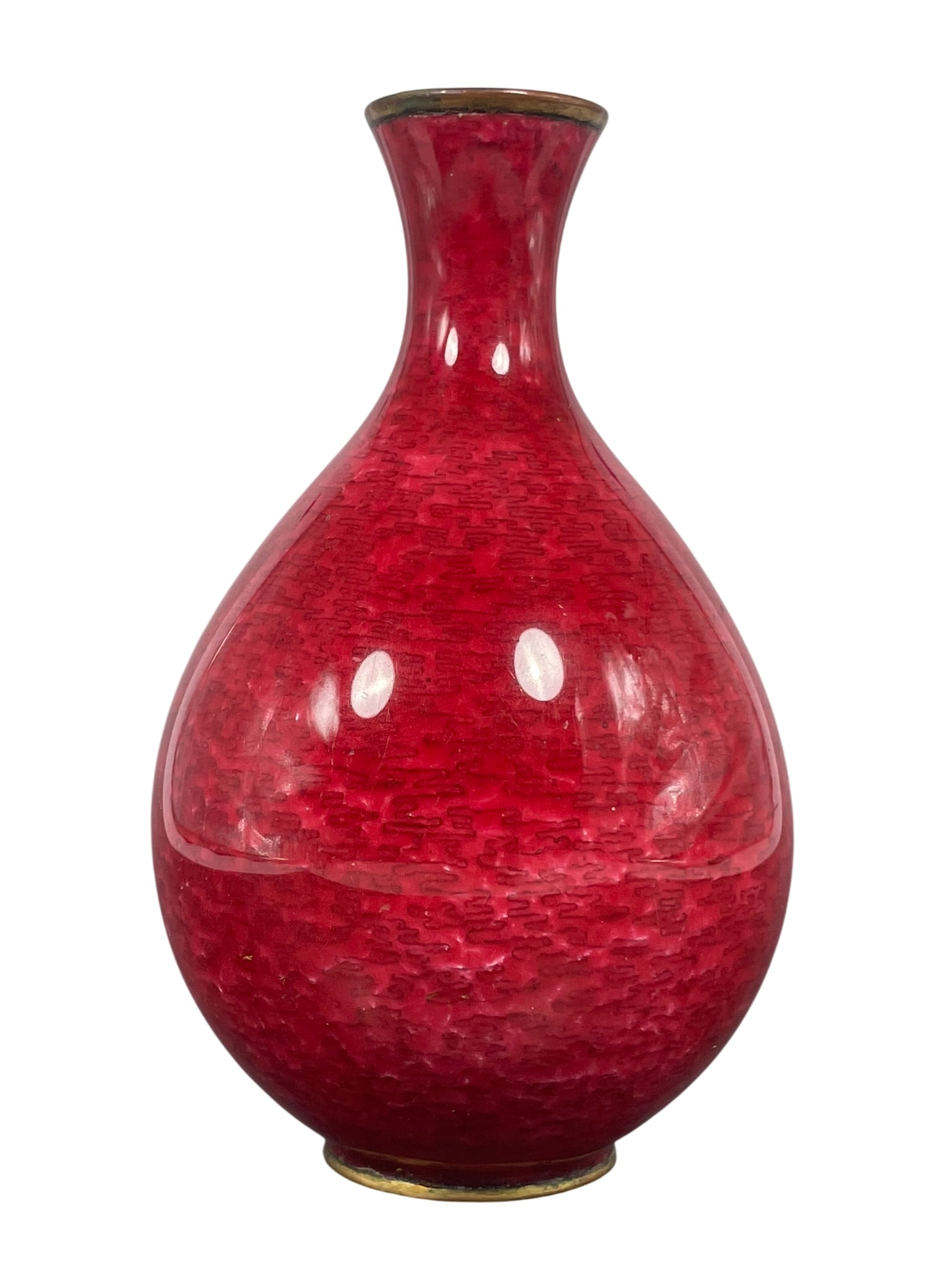 A Japanese Anhua-Decorated Red-Glazed Vase (1 of 9)