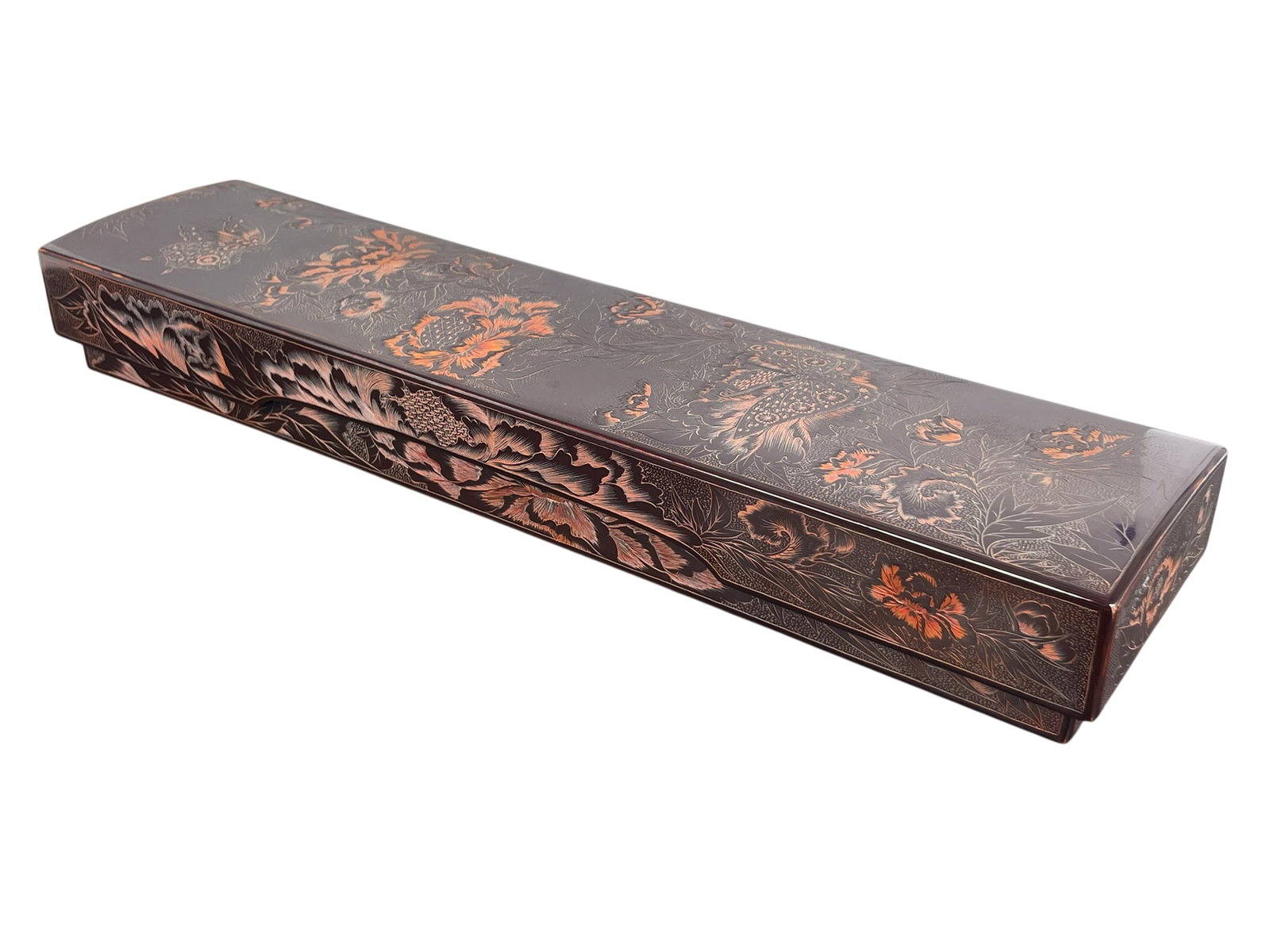 A Japanese Lacquer Letter Box, Fubako (1 of 11)