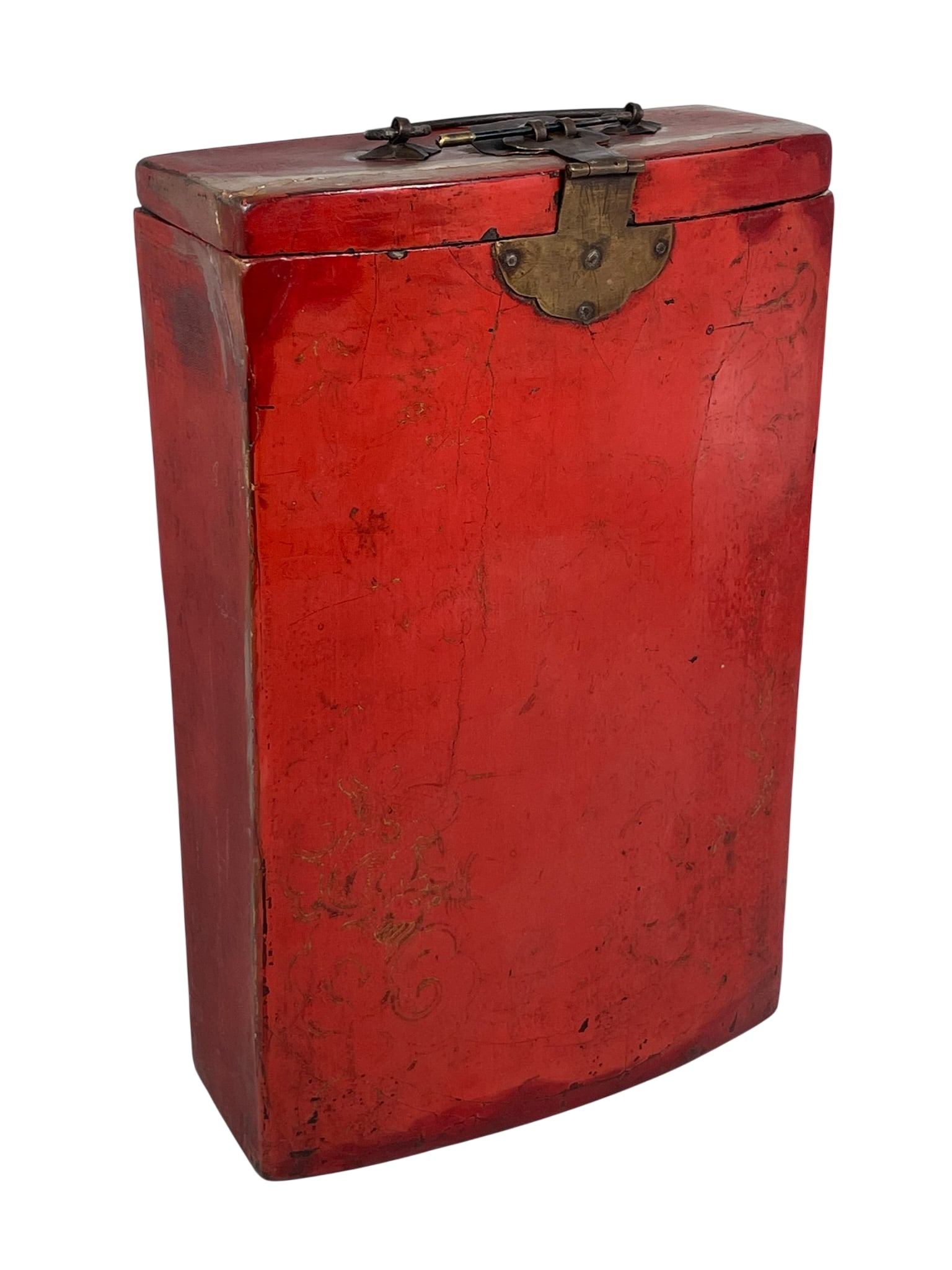 A Korean Red Lacquer Pillow Box (1 of 8)