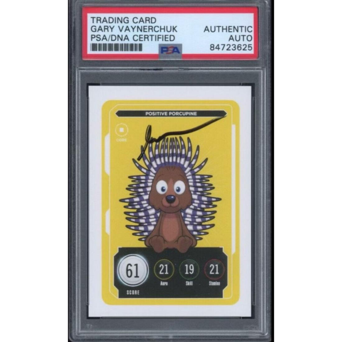 Gary Vaynerchuk Autographed Vee Friends Trading Card {PSA}: Gary Vaynerchuk Autographed Vee Friends Trading Card {PSA}