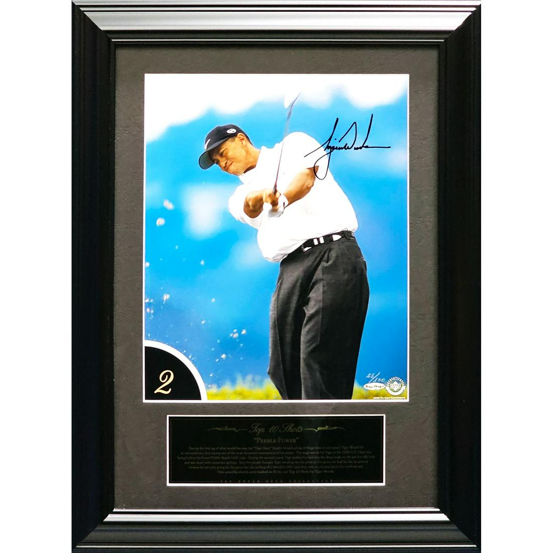 Tiger Woods Signed & Framed 12x16 Photo #25/100 (UDA COA) (1 of 5)