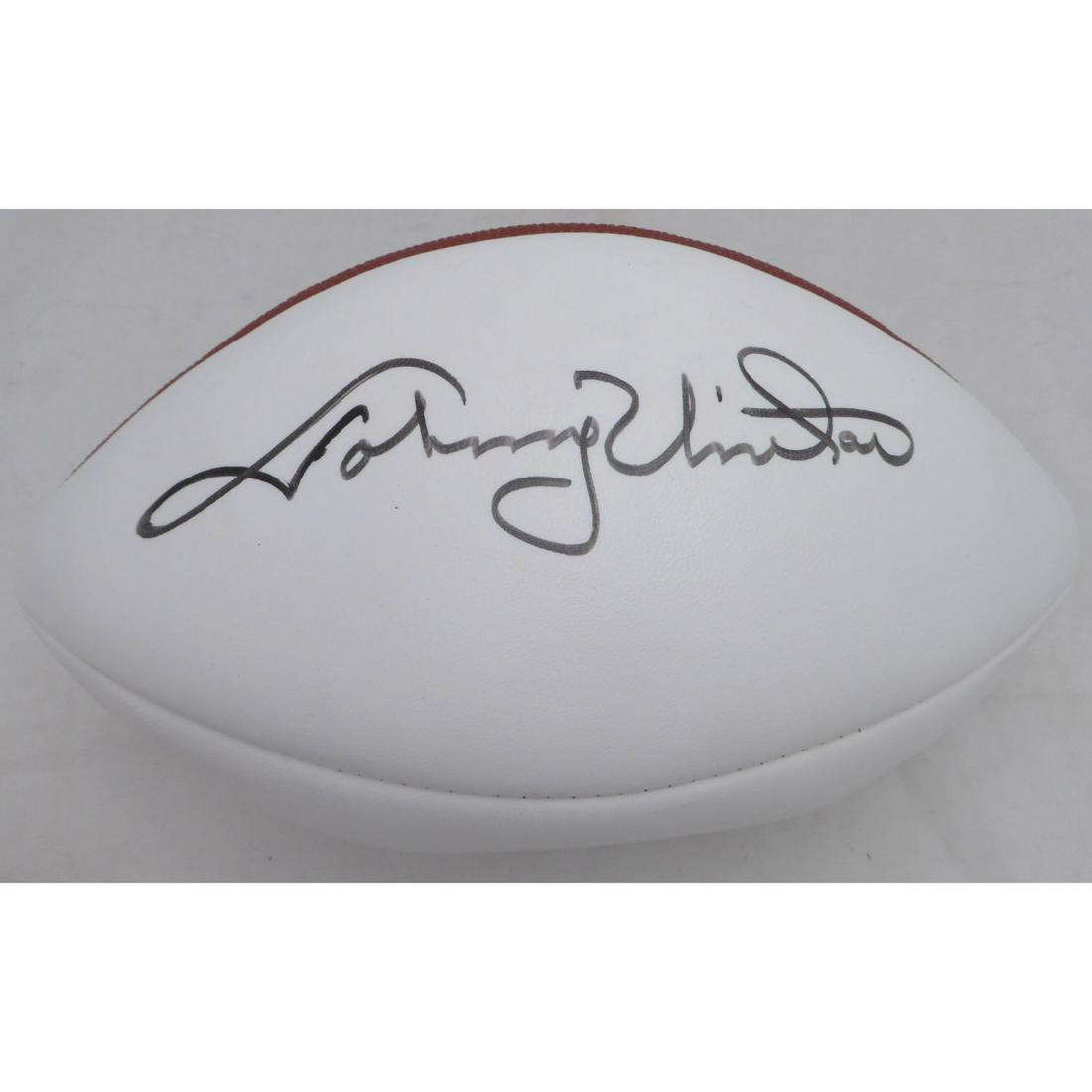 Johnny Unitas Signed Football (BAS COA) (1 of 4)