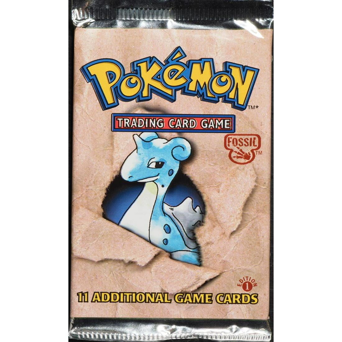 1999 Pokemon Fossil First Edition Larpas Booster Pack: 1999 Pokemon Fossil First Edition Larpas Booster Pack