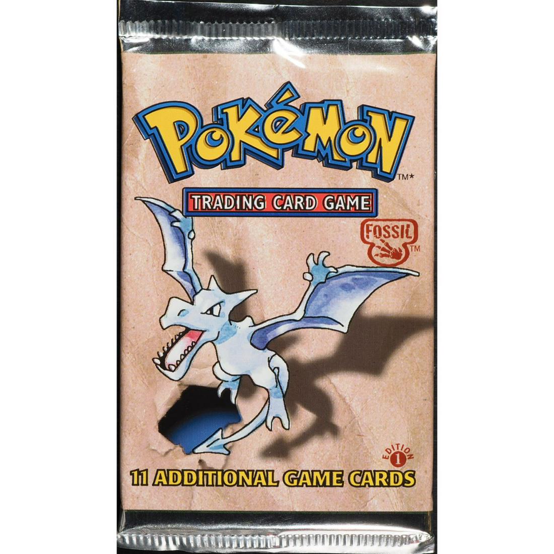 1999 Pokemon Fossil First Edition Aerodacytl Booster Pack (1 of 1)