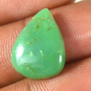 8.25Ct Green Chrysoprase Pear Cabochon Natural Loose Gemstone: Item Description:-Item Name :- Green Chrysoprase Cabochon Natural Loose Gemstone//Total Carat Weight:-8.25 Ct//Item Size:- 19MM, 14MM, 4MM//Item Shape :- pear//Item Color :- Green//Item Treatment :- N