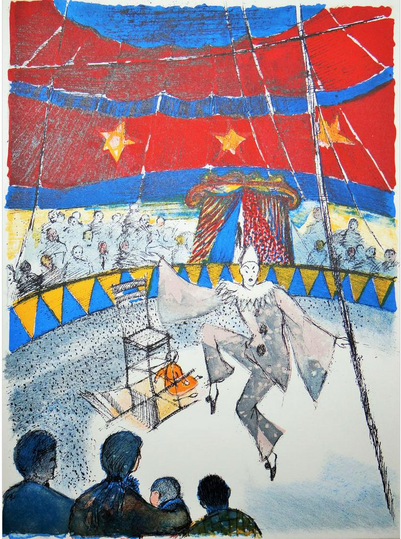 Guy BARDONE - Illustration Le Grand Meaulnes,1989, lithograph: Guy Bardone (1927-2015)Illustration pour le livre Le Grand Meaulnes1989LithographVellum paperUnsignedHeight : 41 cm / Width : 31 cm