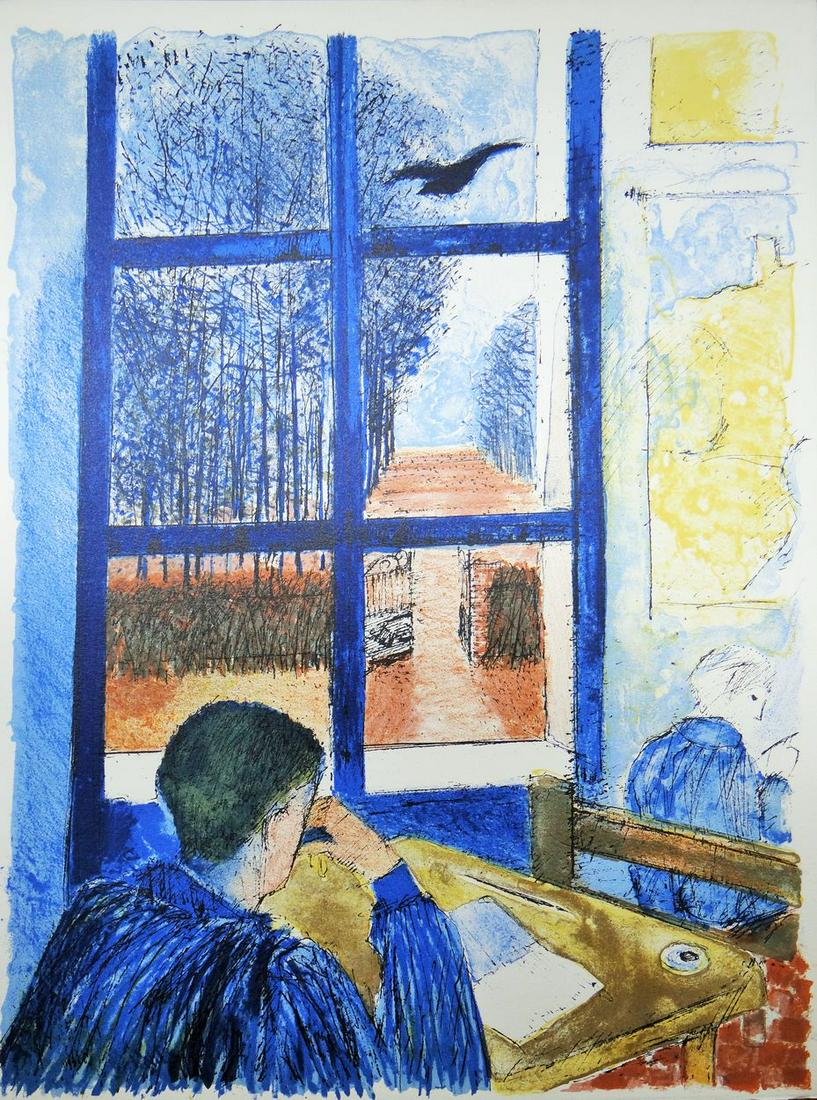 Guy BARDONE - Illustration Le Grand Meaulnes,1989, lithograph: Guy Bardone (1927-2015)Illustration pour le livre Le Grand Meaulnes1989LithographVellum paperUnsignedHeight : 41 cm / Width : 31 cm