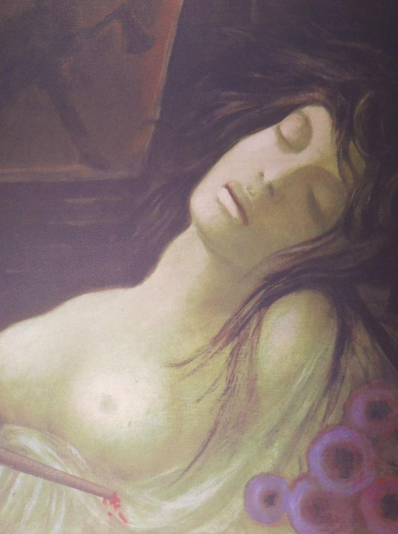 LÃ©onor FINI - 1983, Lithograph: Leonor Fini (1907-1996)Illustration inset for the bibliophile book CARMILLA, publisher Alspack New York 1983Lithograph in 12 passages on VÃ©lin d'Arches paper Justified and signed lower right with L
