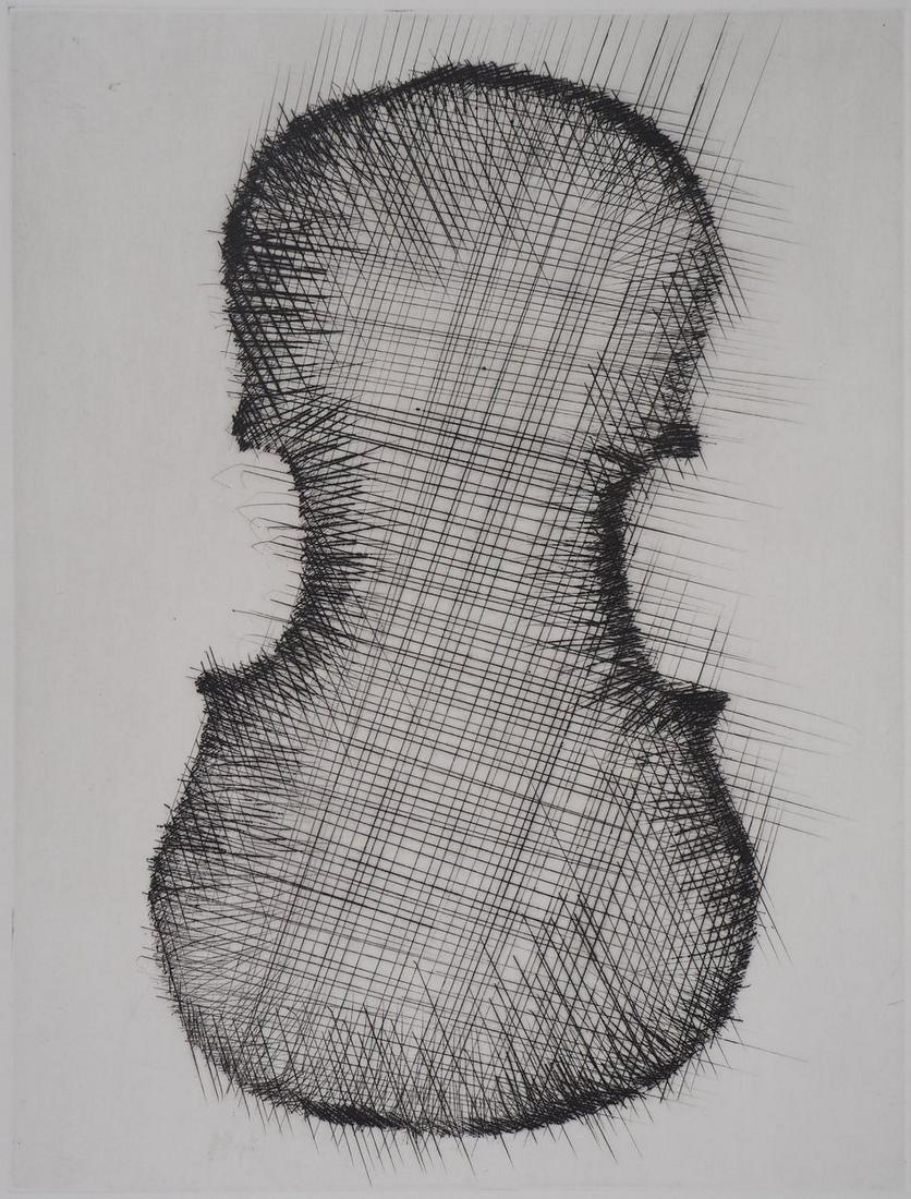 ARMAN - The pierced violin, 1979, original engraving (1 of 5)