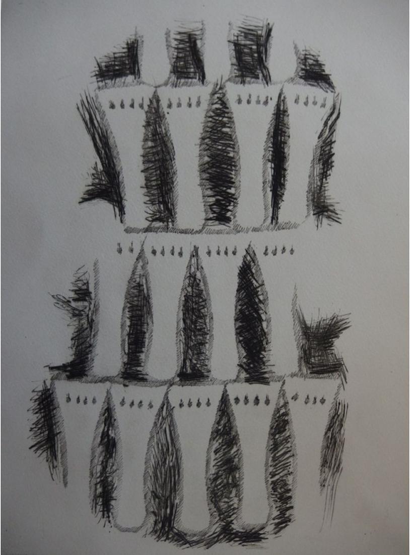 ARMAN "Impression of violin" Original drypoint etching (1 of 3)