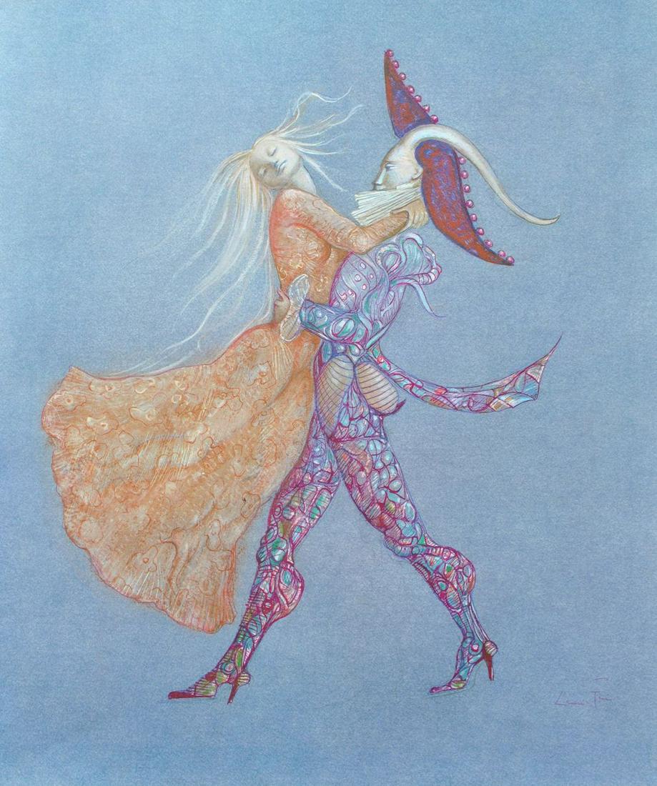 LÃ©onor FINI - Surrealist Tango, 1980, Signed Lithograph (1 of 7)