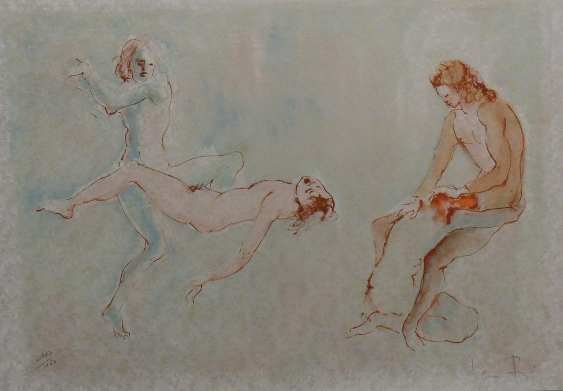 LÃ©onor FINI - LÃ©onor FINI - Two women II, circa 1970 - Original signed lithograph (1 of 1)