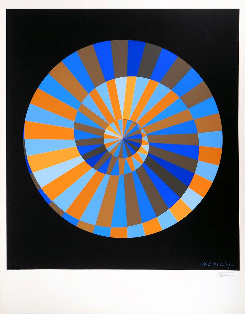 Victor VASARELY - Olympia, Sky and Sun - Original screenprint, Signed (1 of 6)