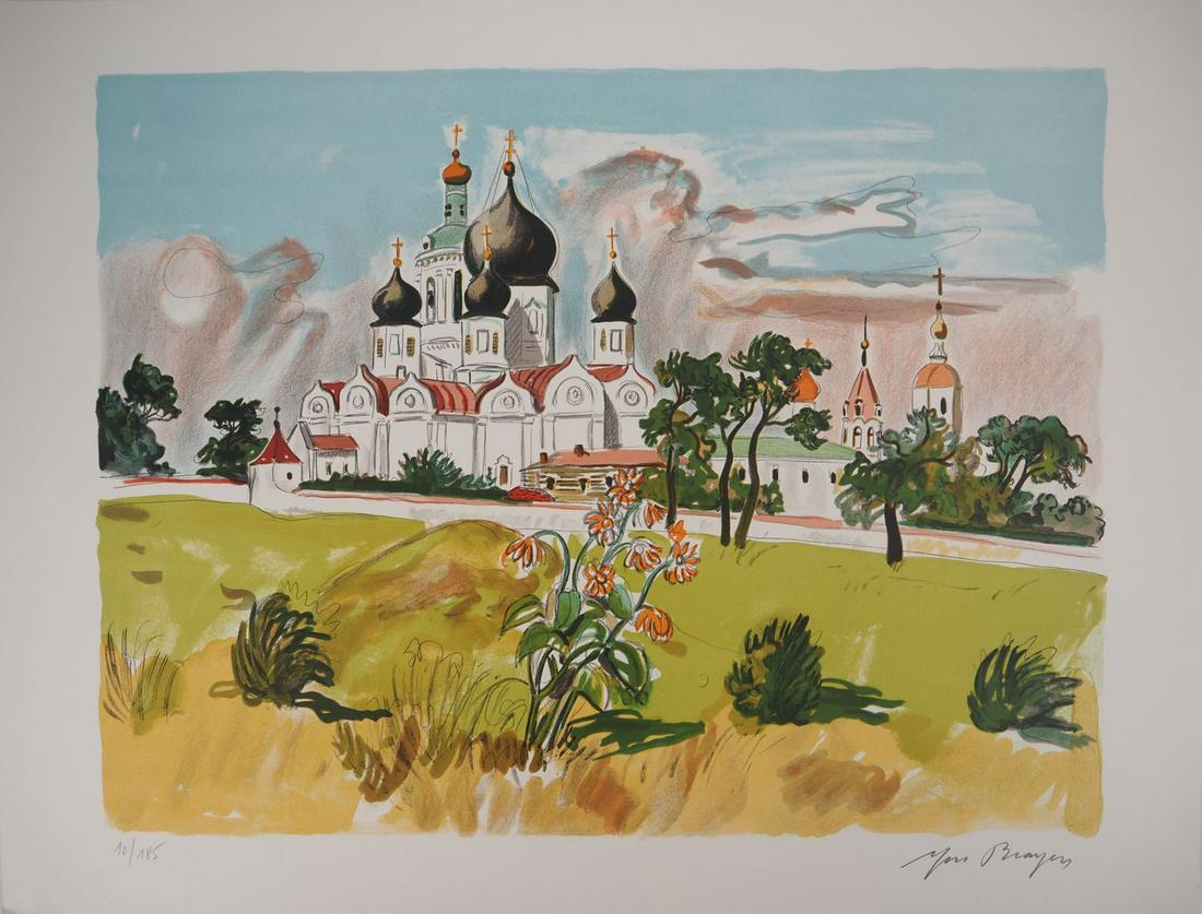 Yves BRAYER - The black bulbs, original signed lithograph: Yves BRAYER (1907-1990) The black bulbs, 1976 Original lithograph Signed in pencil Numbered / 185 copies On Arches vellum, 50 x 65 cm INFORMATION: Taken from the "LumiÃ¨re de Moscow" portf