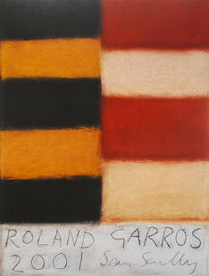 Sean SCULLY - Roland Garros, 2001 - Poster: Sean Scully (1945) Roland Garros, 2001 Offset print edited by the Lelong gallery Signed in the plate lower right Size: 75 x 57cm Very good condition Height: 75 cm / Width: 57 cm