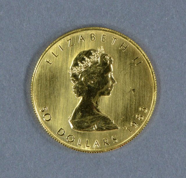 1983 Canadian 1 oz. Gold Maple Leaf Coin (1 of 2)