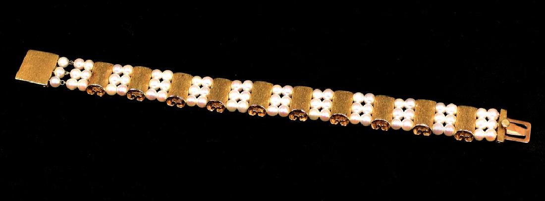 Lucien Piccard 14k YG Watch Bracelet (1 of 4)