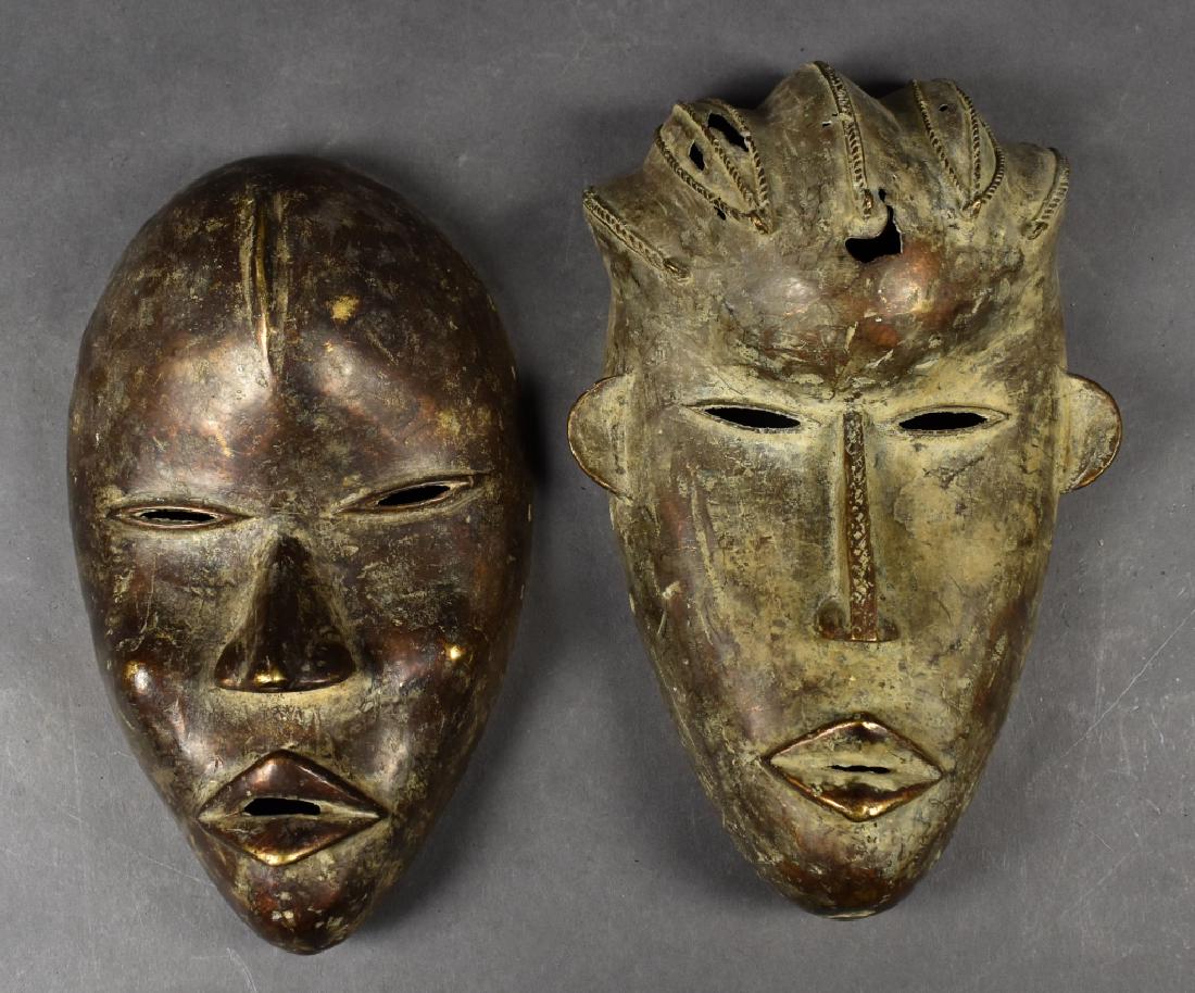 Two Baule Bronze Masks (1 of 4)