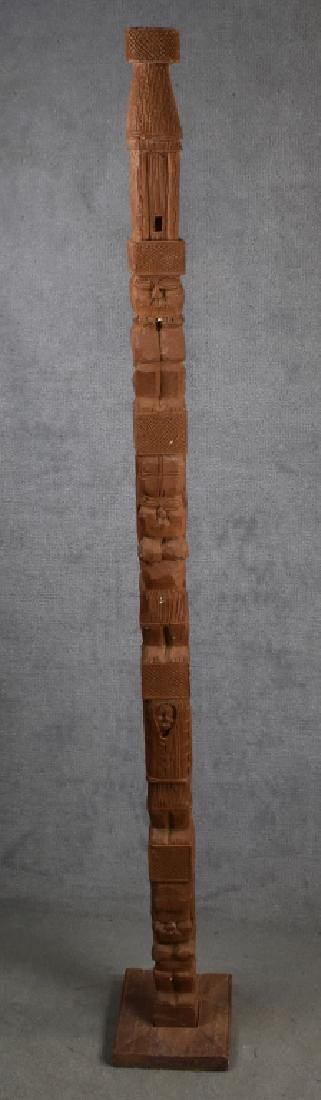Carved African "Totem Pole" (1 of 4)