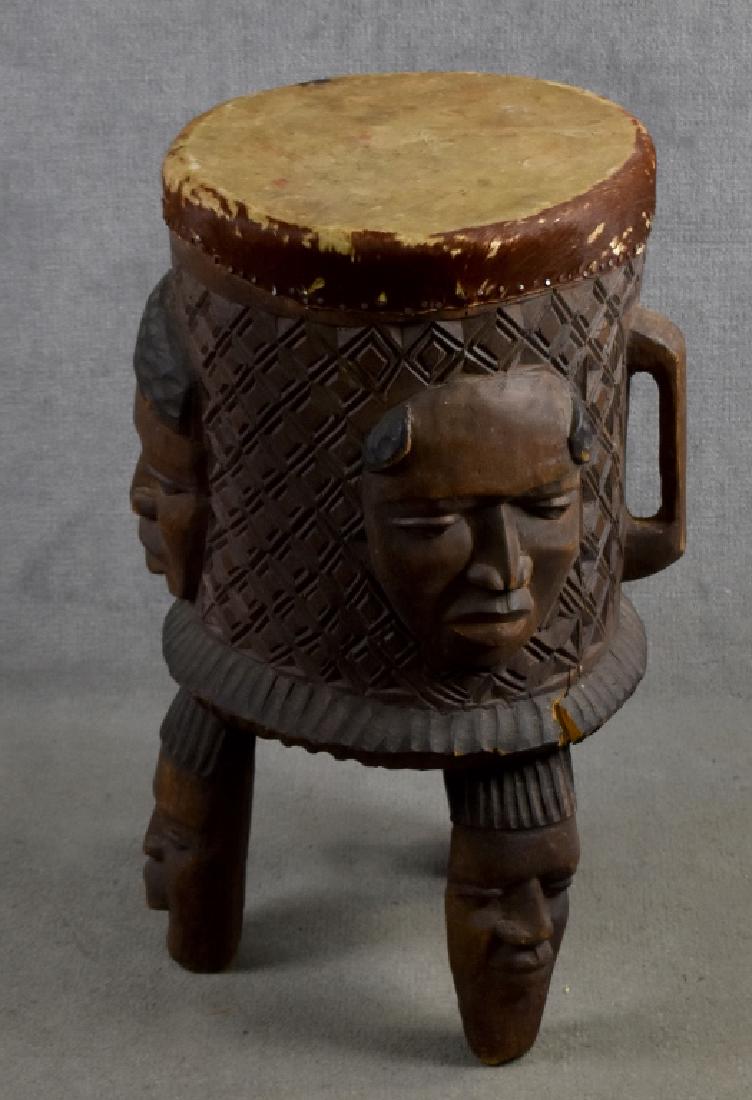 African Wooden Drum (1 of 4)