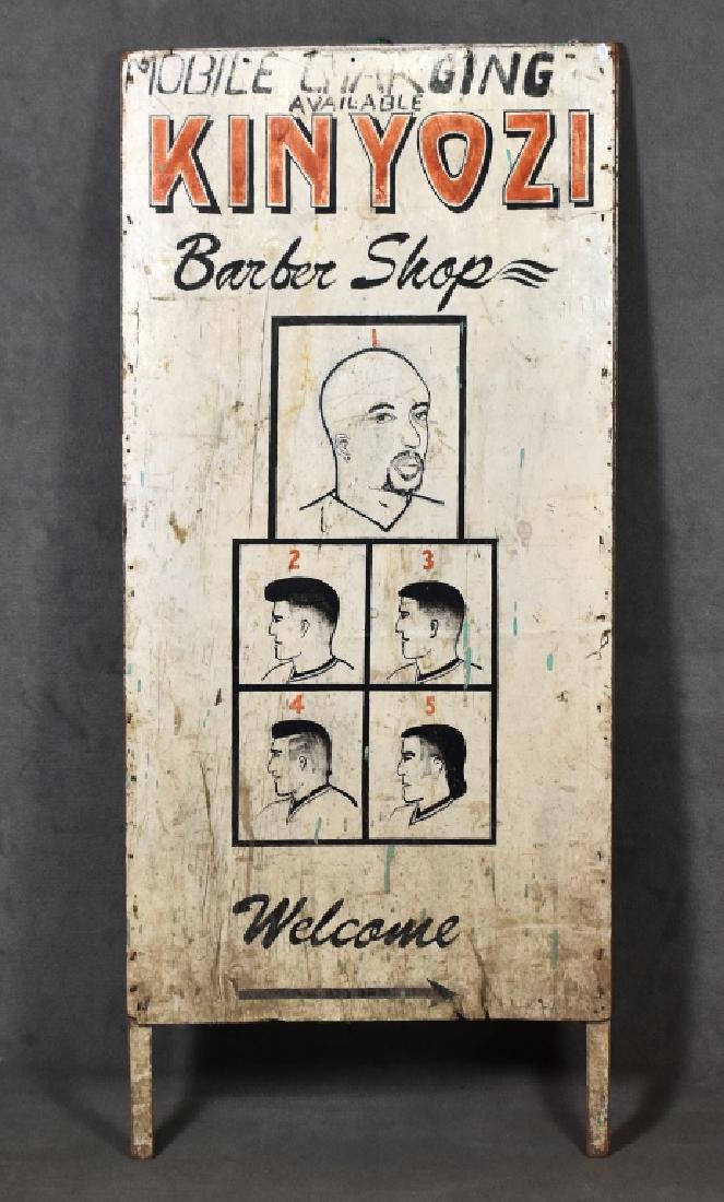 Folky African Barber Shop Sign (1 of 3)