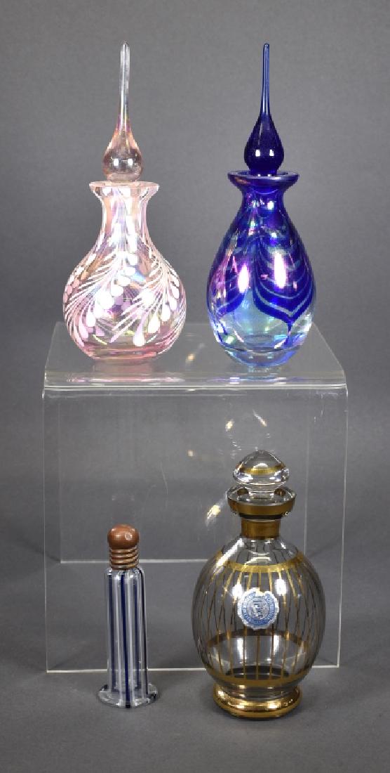 4 Art Glass Perfume Bottles (1 of 3)