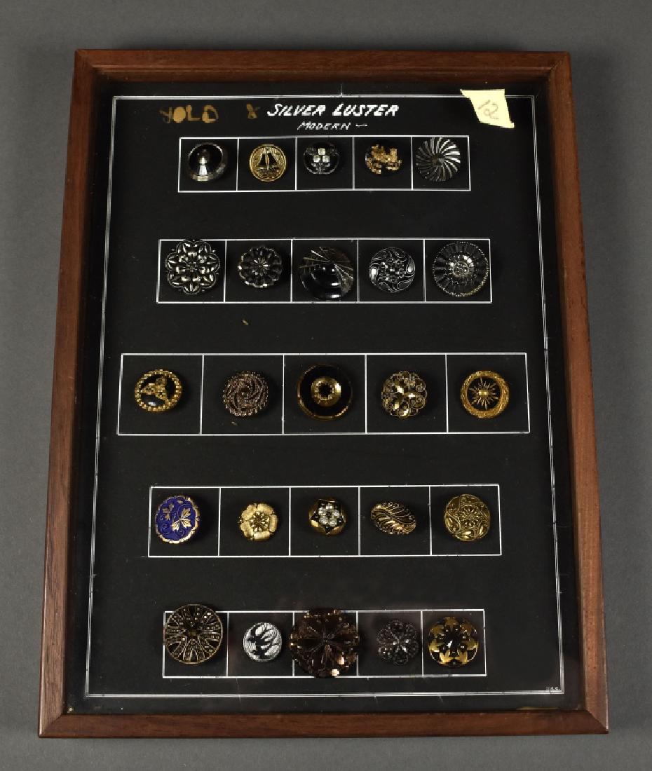 25 Vintage Silver & Gold Luster Clothing Buttons (1 of 4)