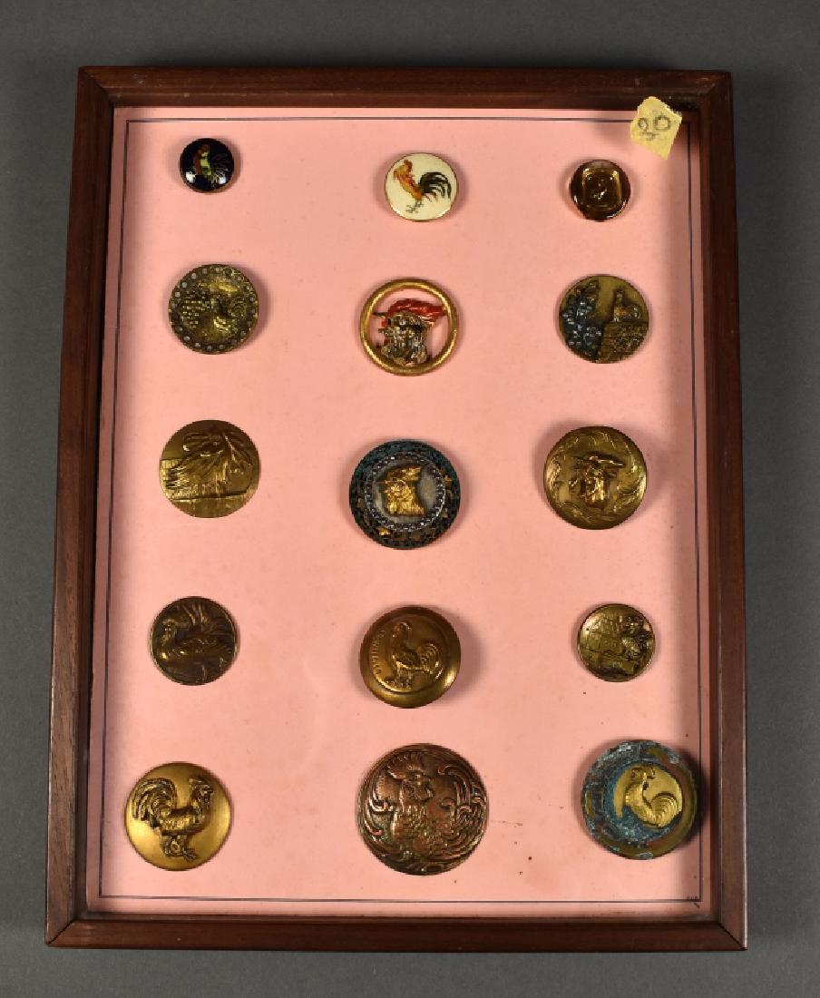 15 Antique "Rooster" Clothing Buttons (1 of 4)