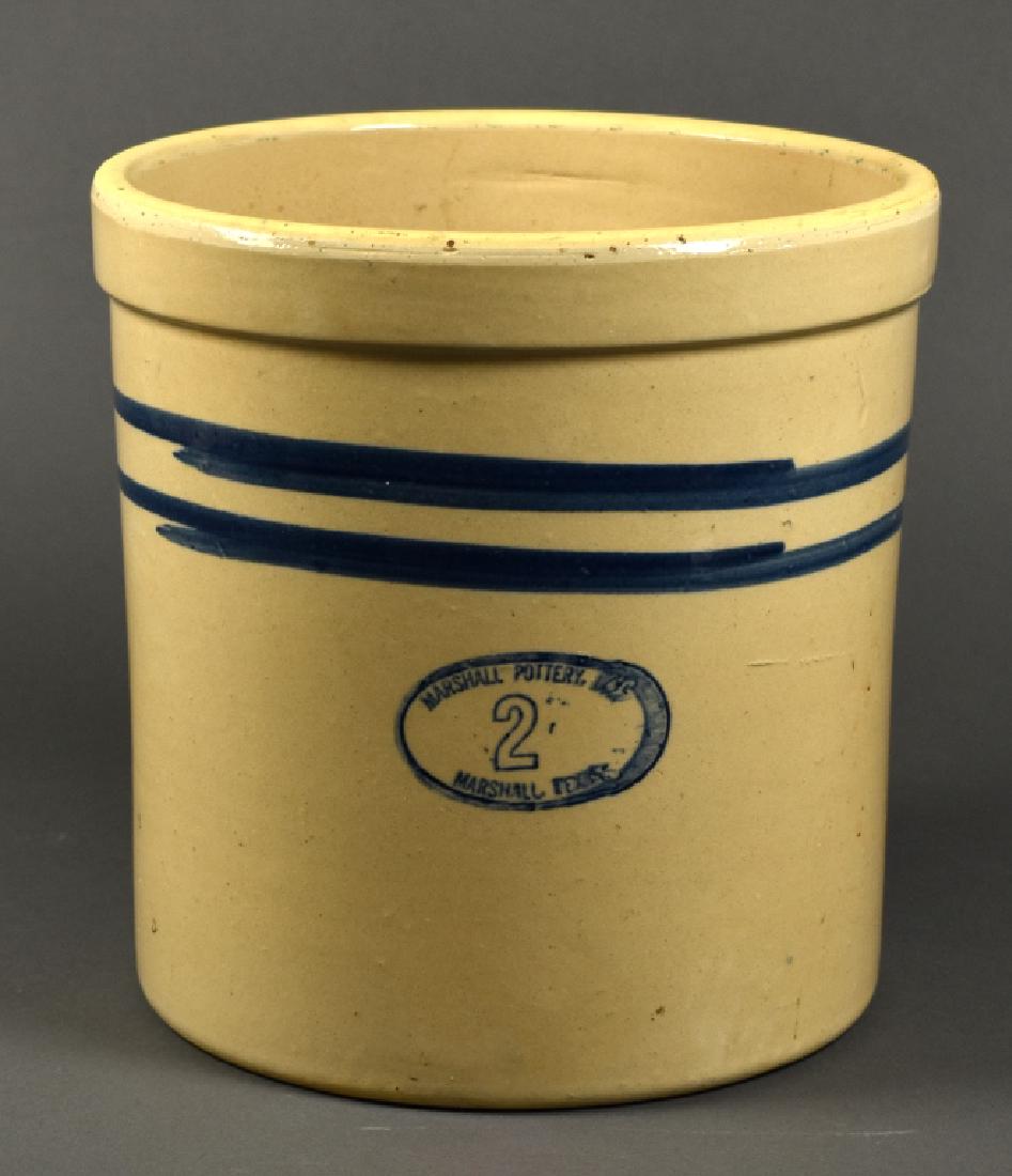 2 Gallon Storage Crock with Blue Bands (1 of 5)