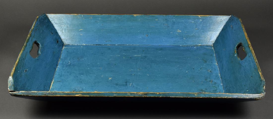 Double Handle Painted Wood Tray (1 of 4)