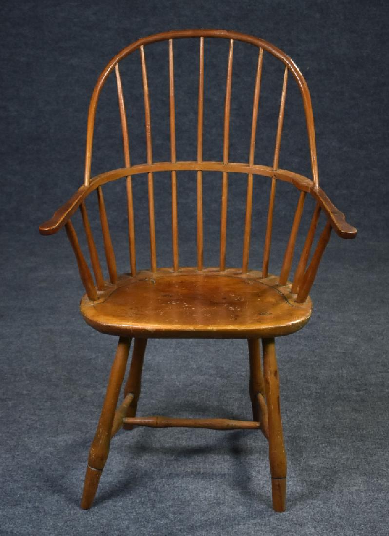 19th Century Hoop Back Windsor Armchair: 39" H x 26" W.