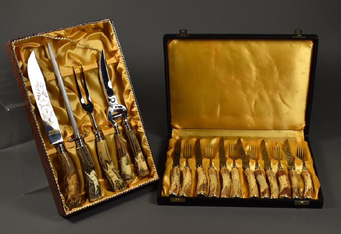 Anton Wingen Stag Handled Steak Set (1 of 7)