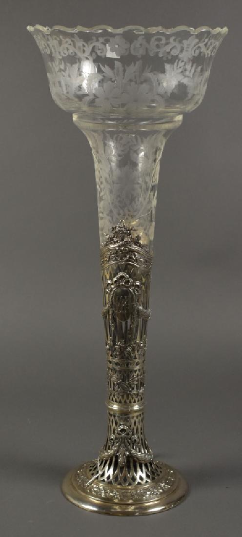 Silver & Cut Glass Epergne (1 of 4)