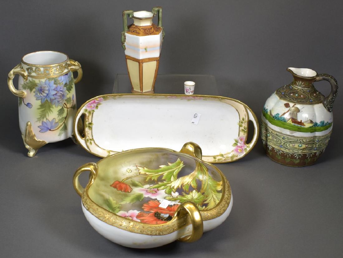 Four Pieces Handpainted Nippon (1 of 6)