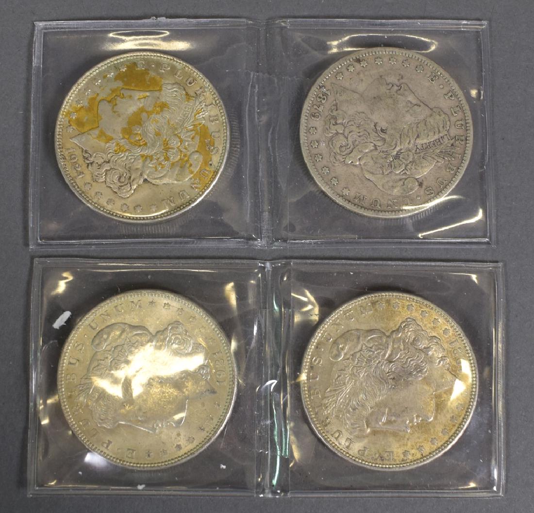 Four Circulated Morgan Dollars (1 of 1)