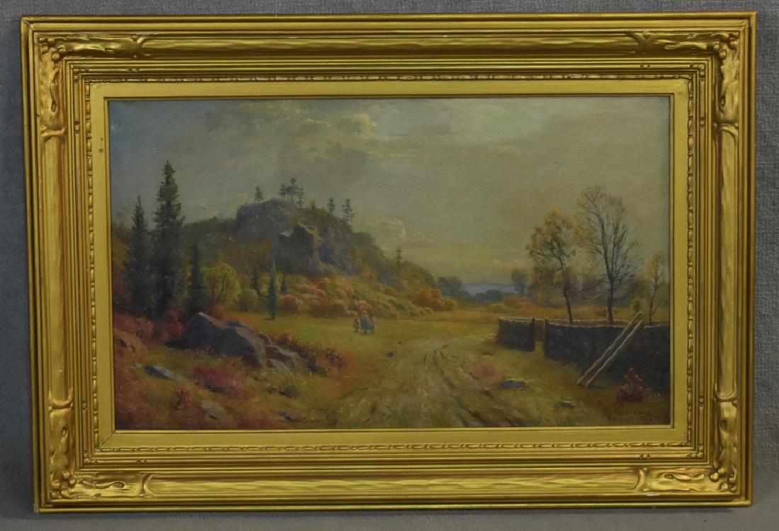 Oil on Canvas Landscape by E.D. Eldred (1 of 4)