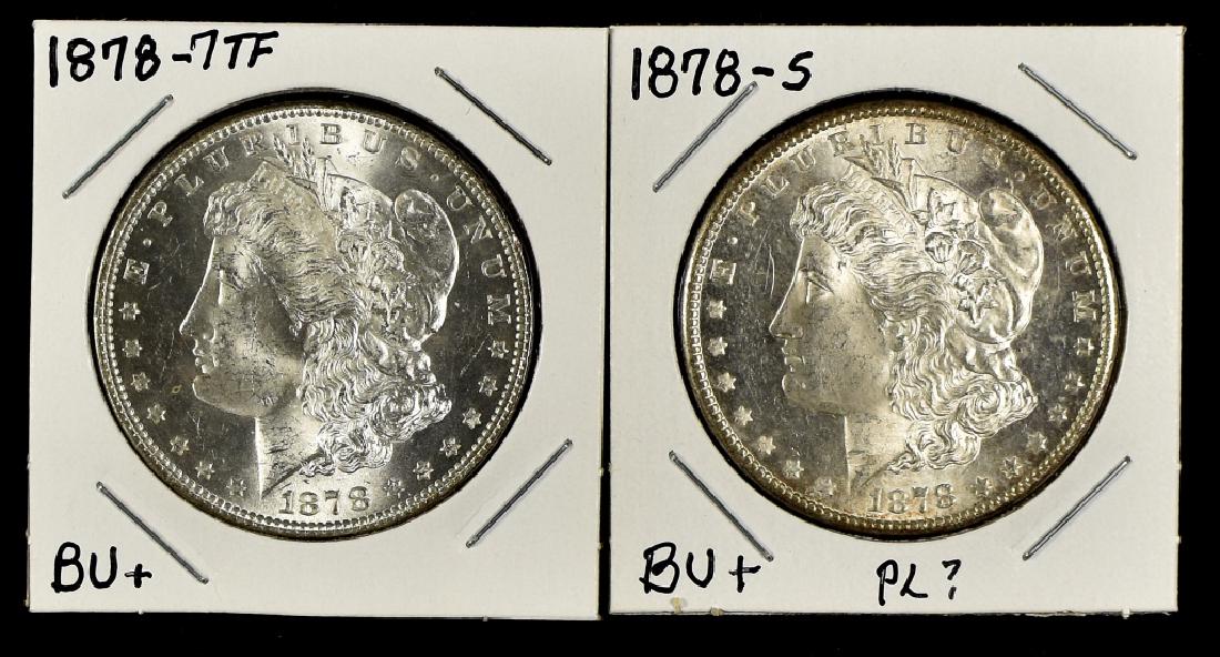 Two Morgan Dollars (1 of 2)