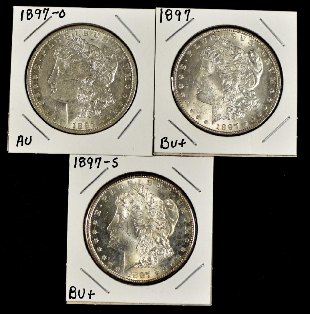Three Morgan Dollars (1 of 2)