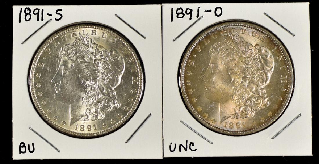 Two Morgan Dollars (1 of 2)
