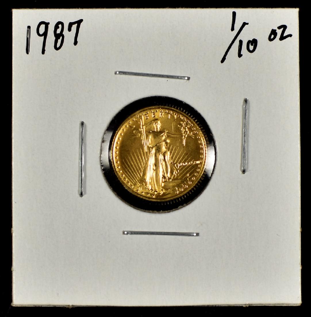 1/10 Oz. Gold Eagle Coin (1 of 2)