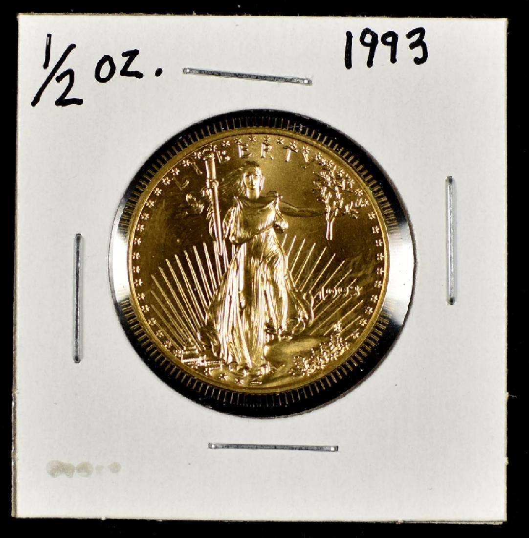 1/2 Oz. Gold Eagle Coin (1 of 2)