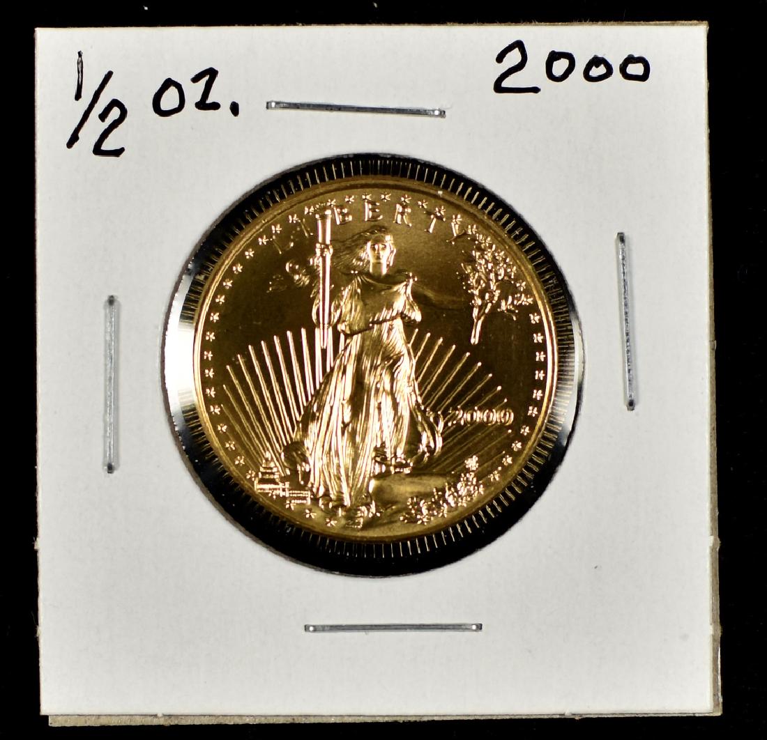 1/2 Oz. Gold Eagle Coin (1 of 2)