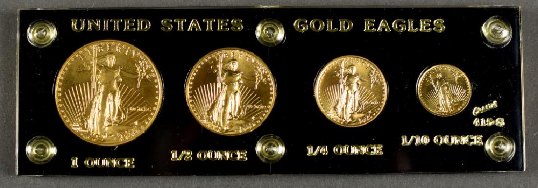 4-Coin Gold Eagle Set Dated 1990 (1 of 2)