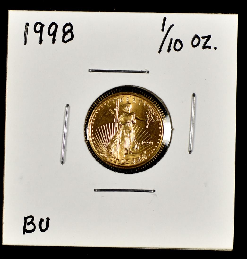 1/10 Oz. Gold Eagle Coin (1 of 2)