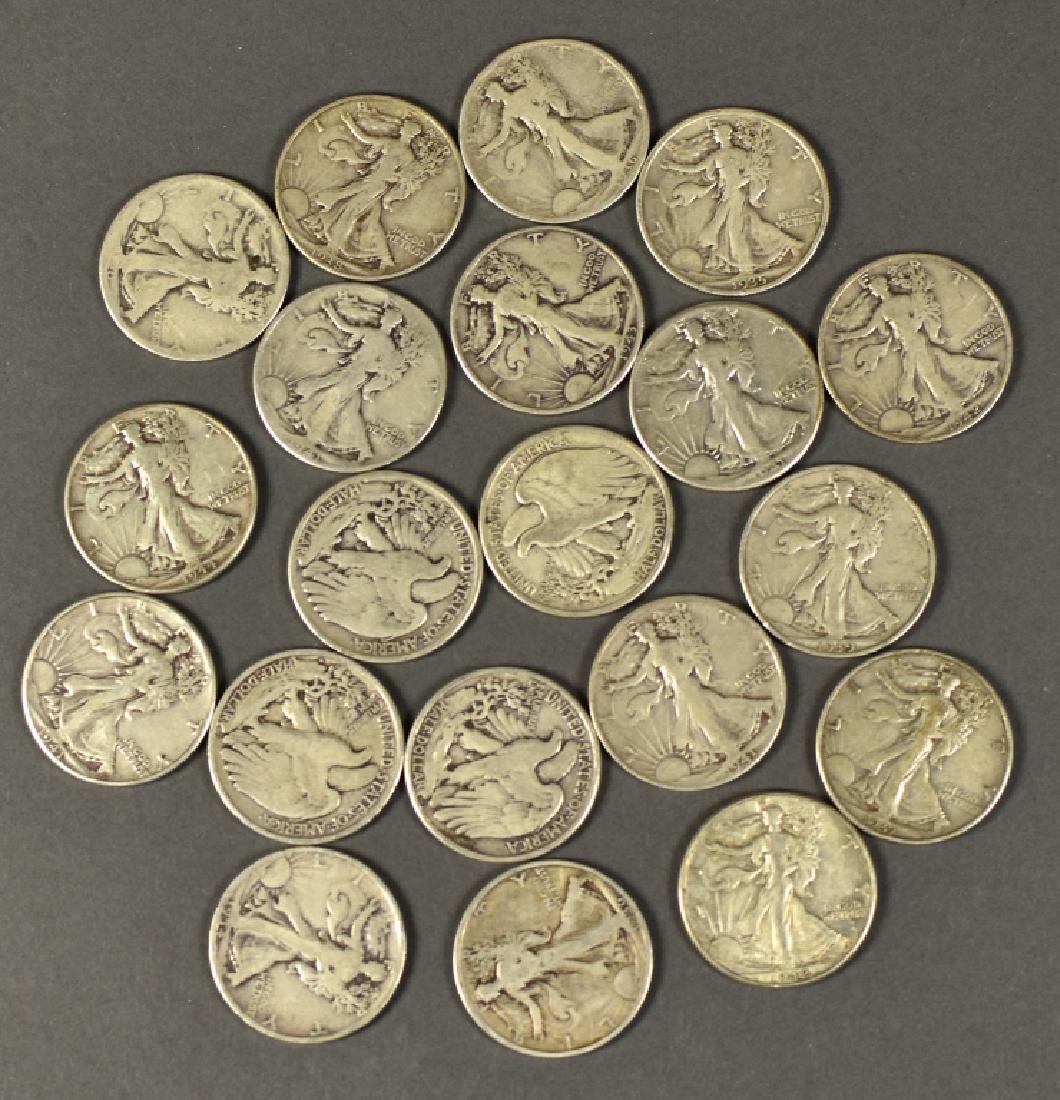 Roll (20 Coins) Walking Half Liberty Half Dollars (1 of 4)