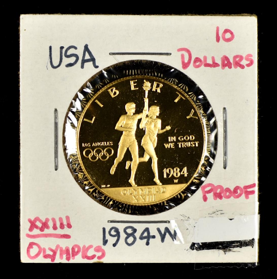 1984-W Olympic $10 Gold Eagle- Proof (1 of 2)